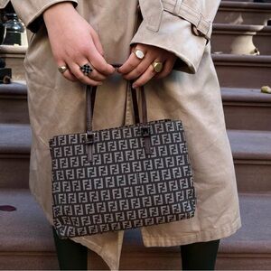 Vintage Fendi Printed Handbag